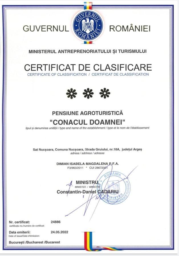 Hotel Conacul Doamnei Nucsoara Esterno foto
